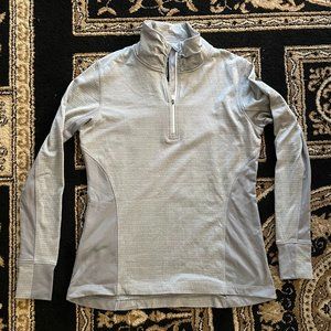 Mondetta Quarter Zip Running Top Grey Size Large NWOT
